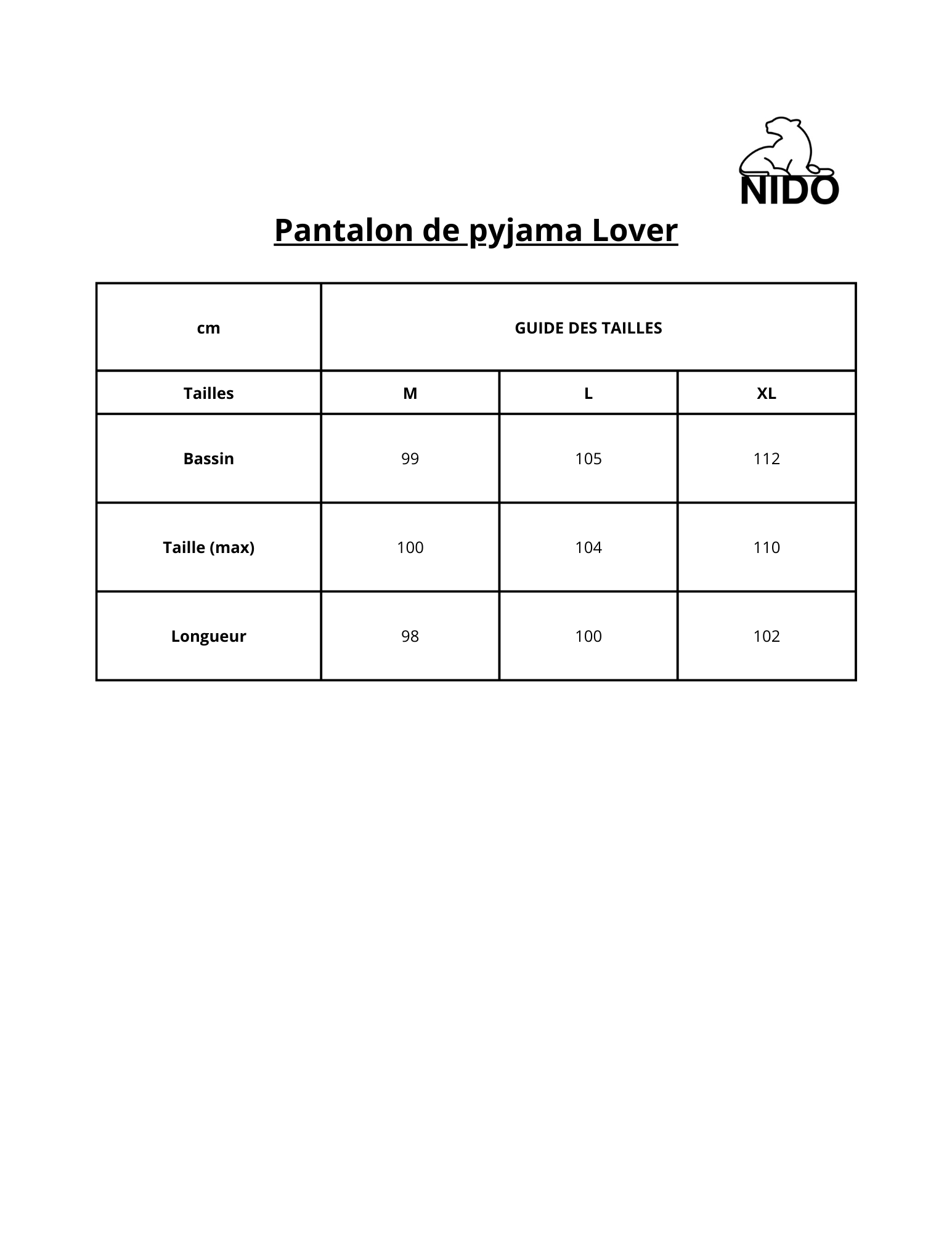 Pantalon de pyjama Lover - Nidostyle