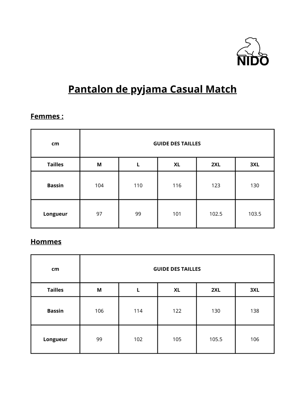 Pantalon de pyjama Casual Match - Nidostyle