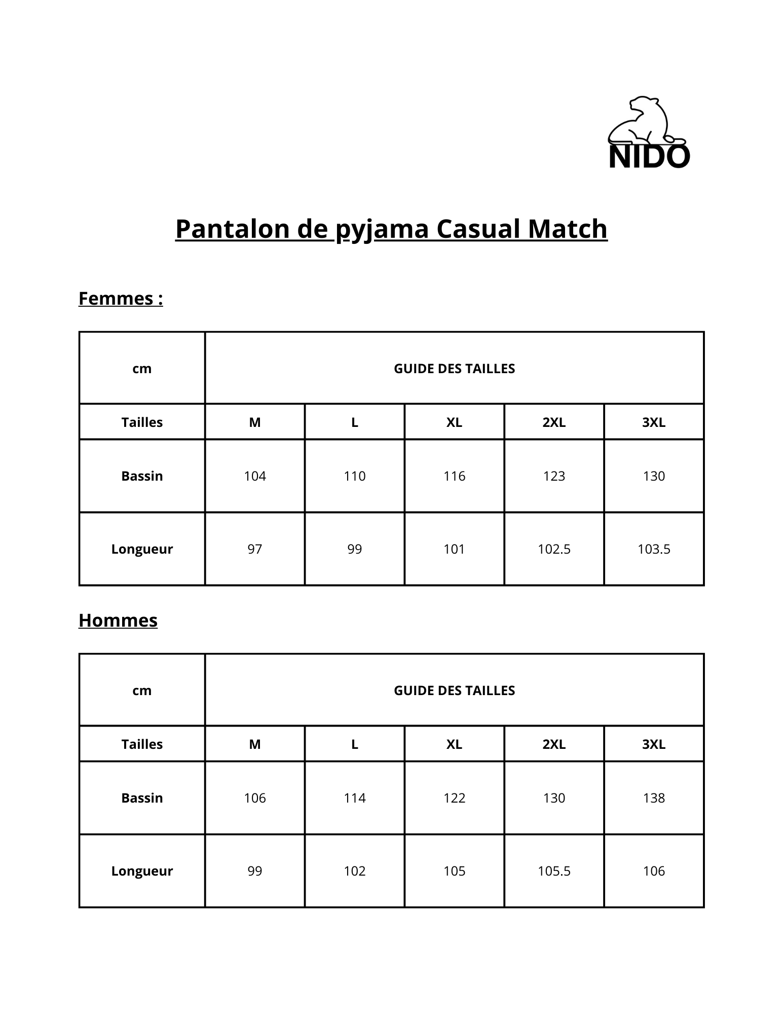 Pantalon de pyjama Casual Match - Nidostyle