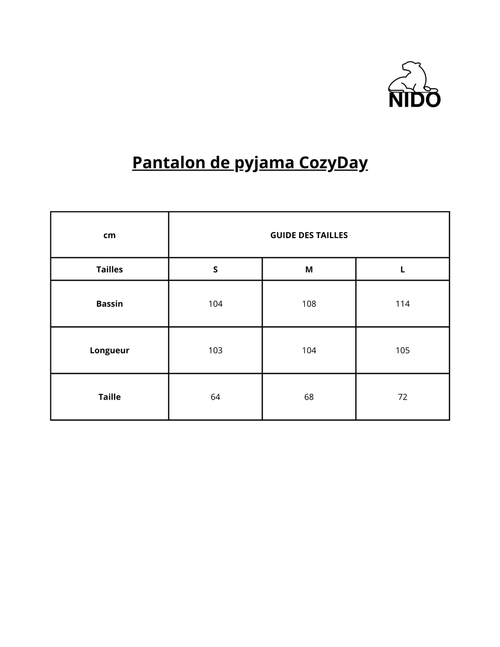 Pantalon de pyjama Cozyday - Nidostyle