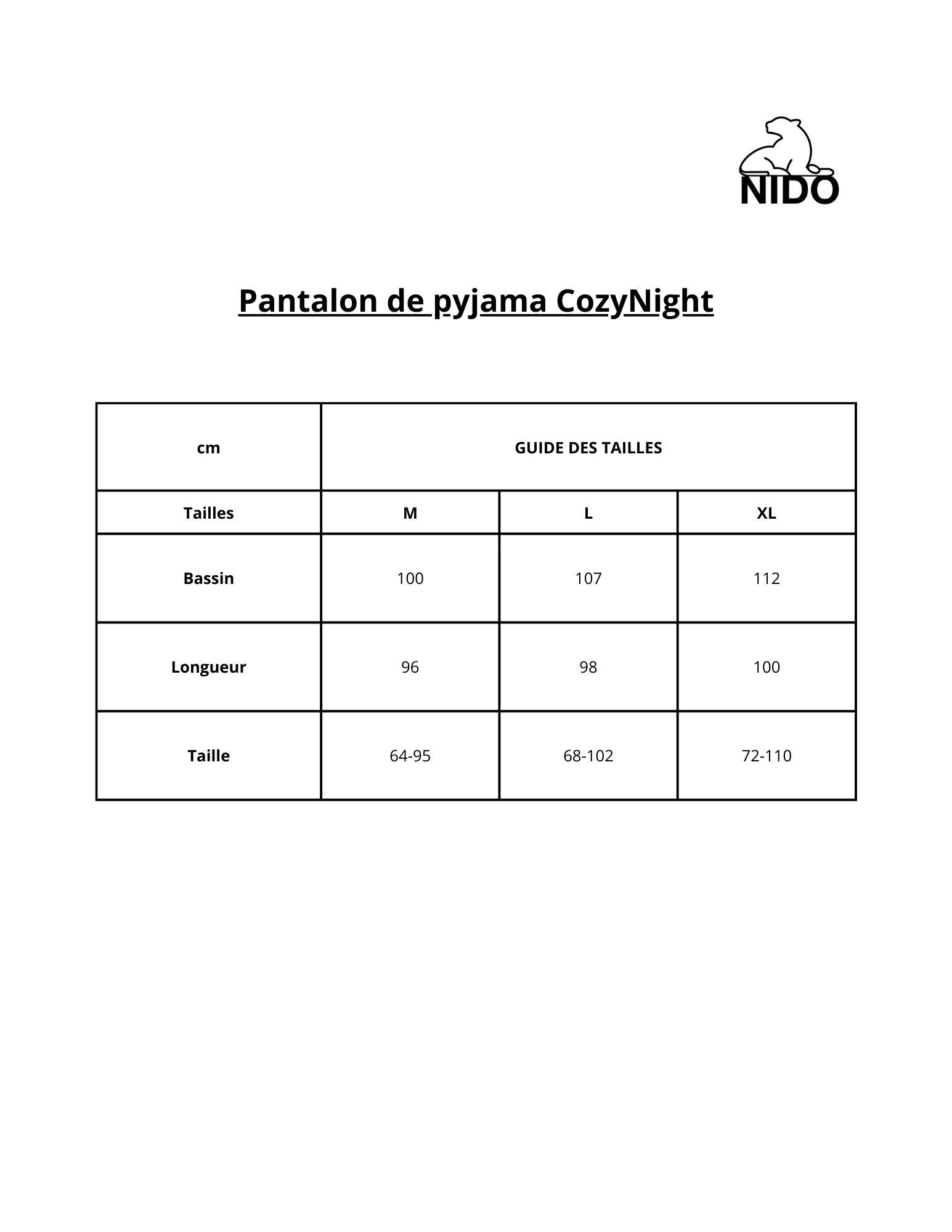 Pyjama carreaux Cozynight - Nidostyle